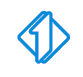 Italia 1, logo storico azzurro
